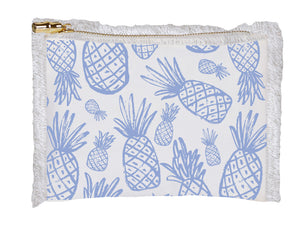Linen Fringe Cosmetic Bag - Pineapple