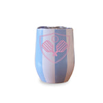 Insulated Beverage Tumbler- Cabana Stripe- Pickleball Crest
