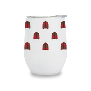 Wine Tumbler - Plaid Jacket