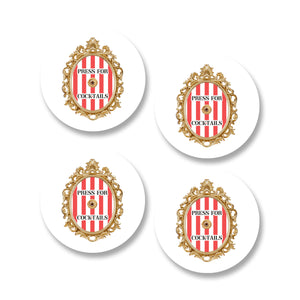 Coasters - Press for Cocktails Stripe