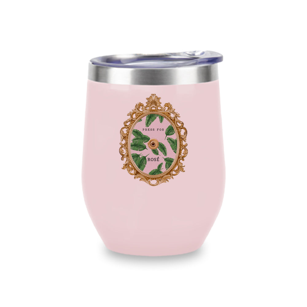 Wine Tumbler Pink - Press for Rosè