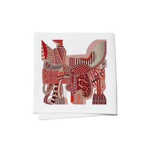 Cocktail Napkins - Red Equestrian