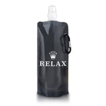 Portable Clear Water Bottle (Black) - Relax