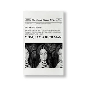 Canvas Wall Art - Mom, I am a Rich Man