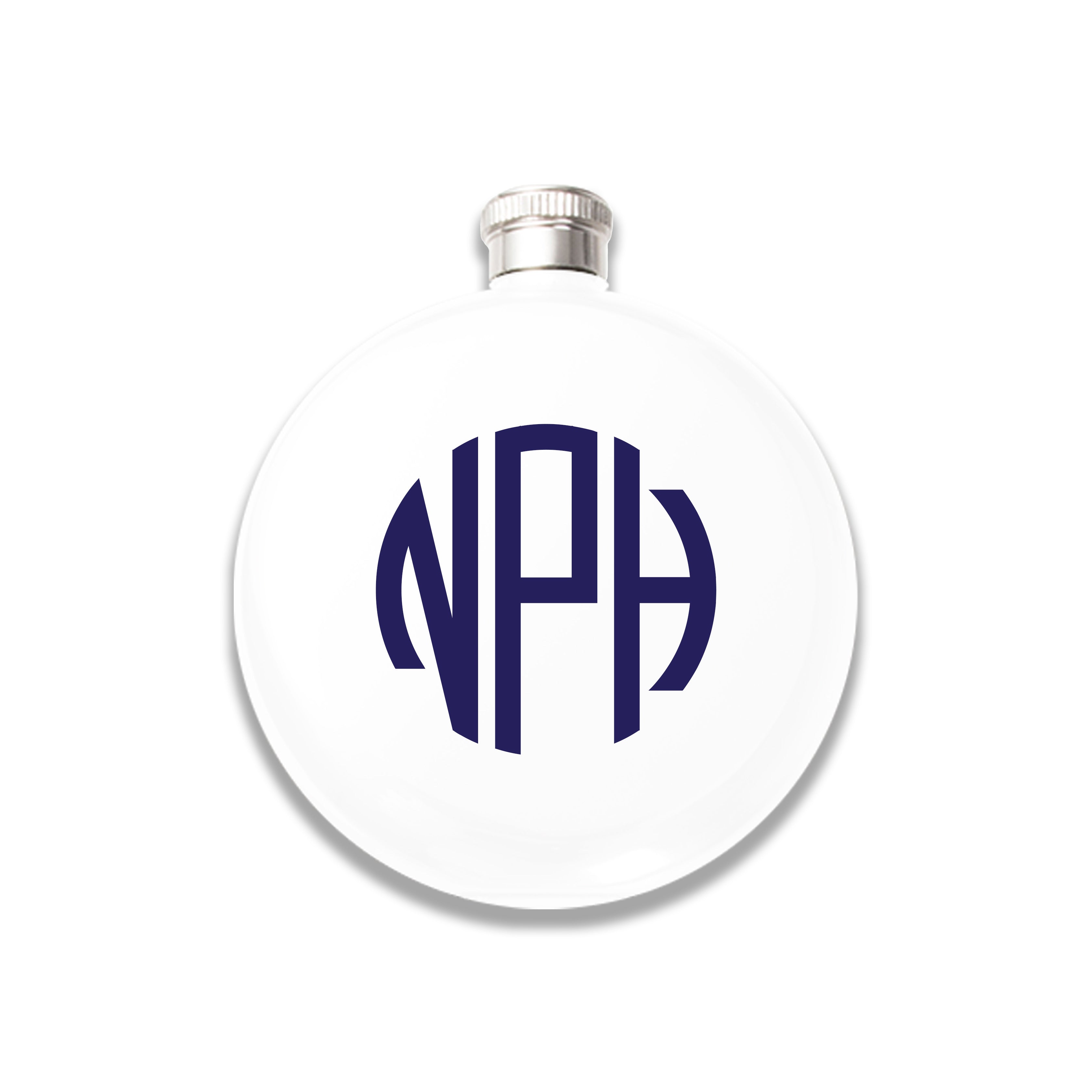 Custom Round Flask - Monogram – Toss Designs Retail