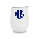 Custom Wine Tumbler - Monogram