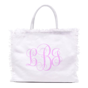 Custom Fringe Tote - Monogram