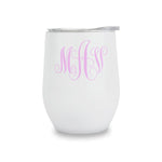 Custom Wine Tumbler - Monogram