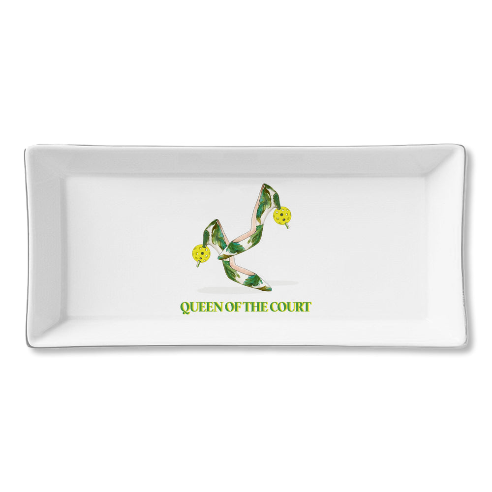 Ceramic Serving Trays - Queen of the Court Pickleball
