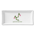 Ceramic Serving Trays - Queen of the Court Tennis