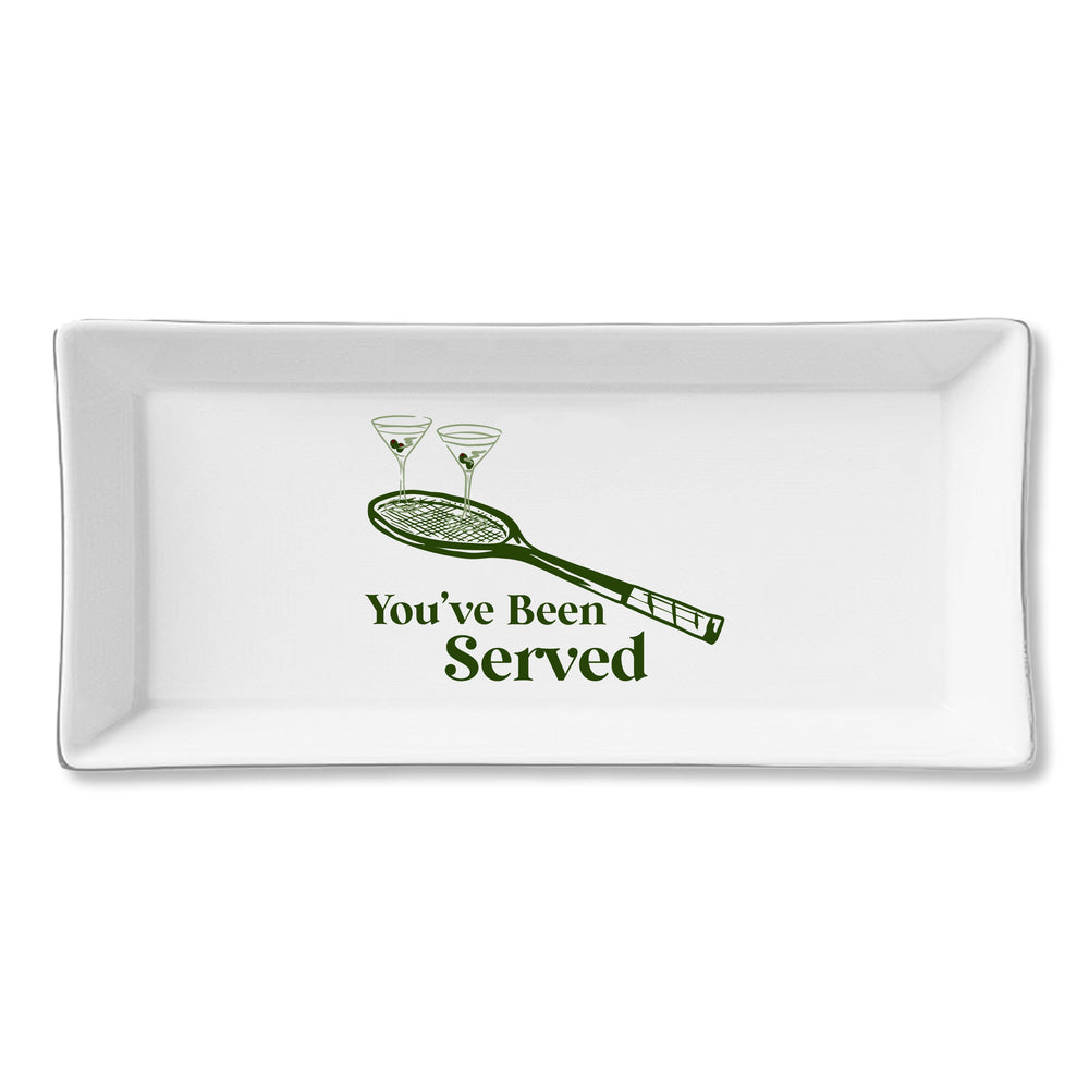 Ceramic Serving Trays - You've Been Served Tennis