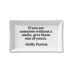 Ceramic Tray - Smiles (Dolly Parton)
