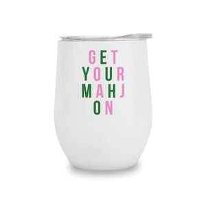 Wine Tumbler - Get Your Mahj-On