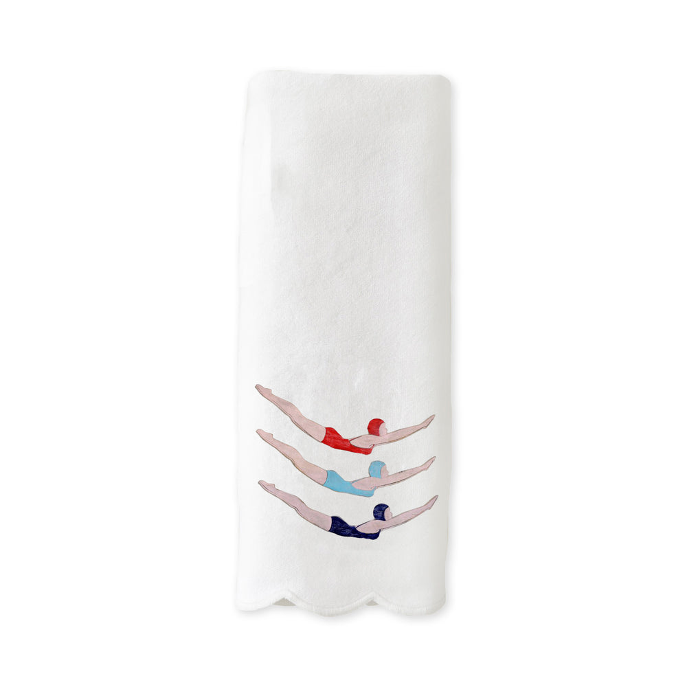 Scallop Guest Towels- Swimmers