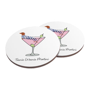 Ceramic Coasters (Set of 4) - Teenie Weenie Martini
