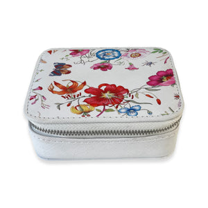 Travel Pill Case - Red Floral