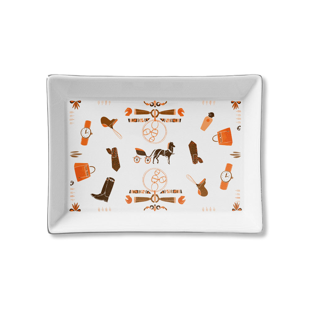 Ceramic Tray - Equestrian Icons
