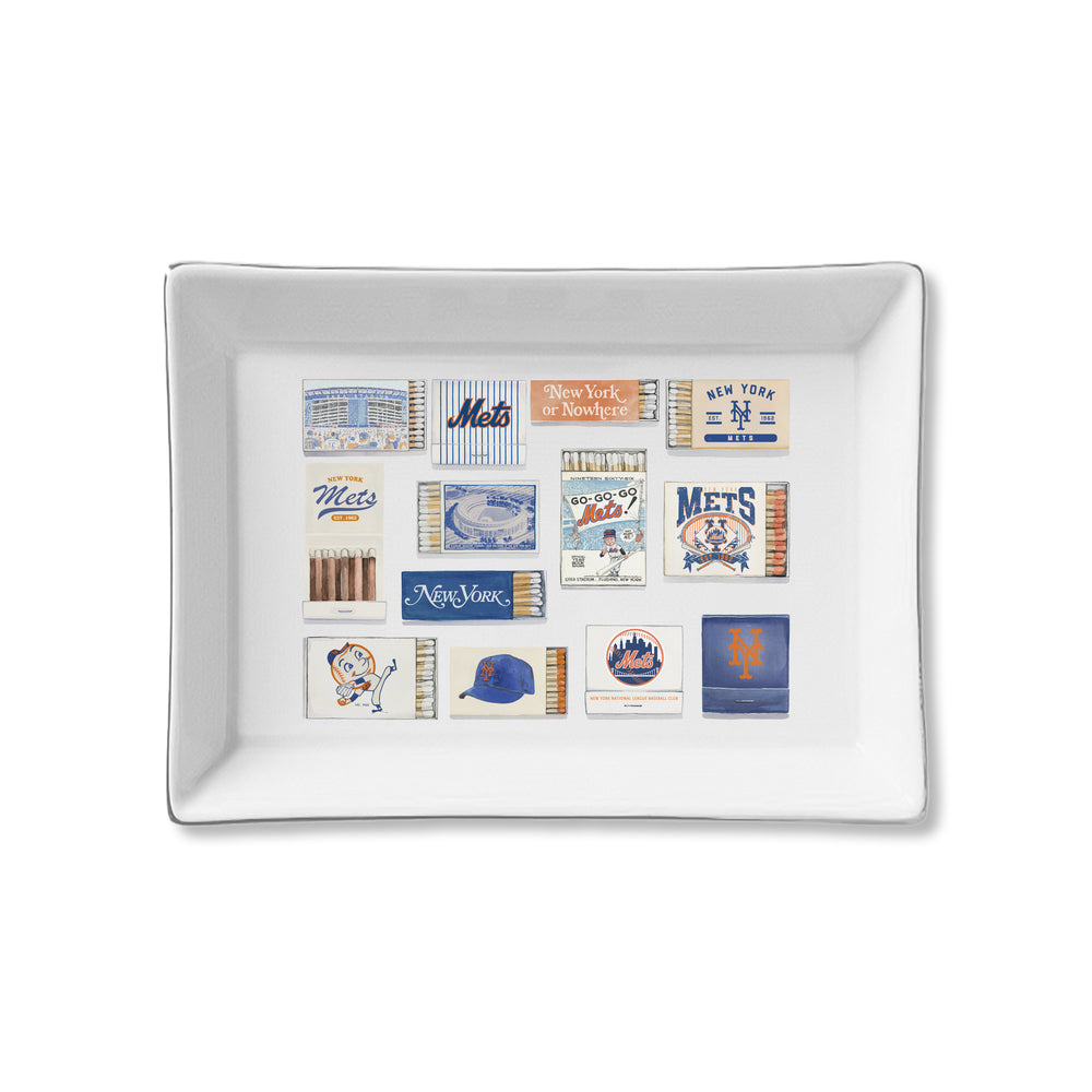 Ceramic Tray - NY Mets Matches