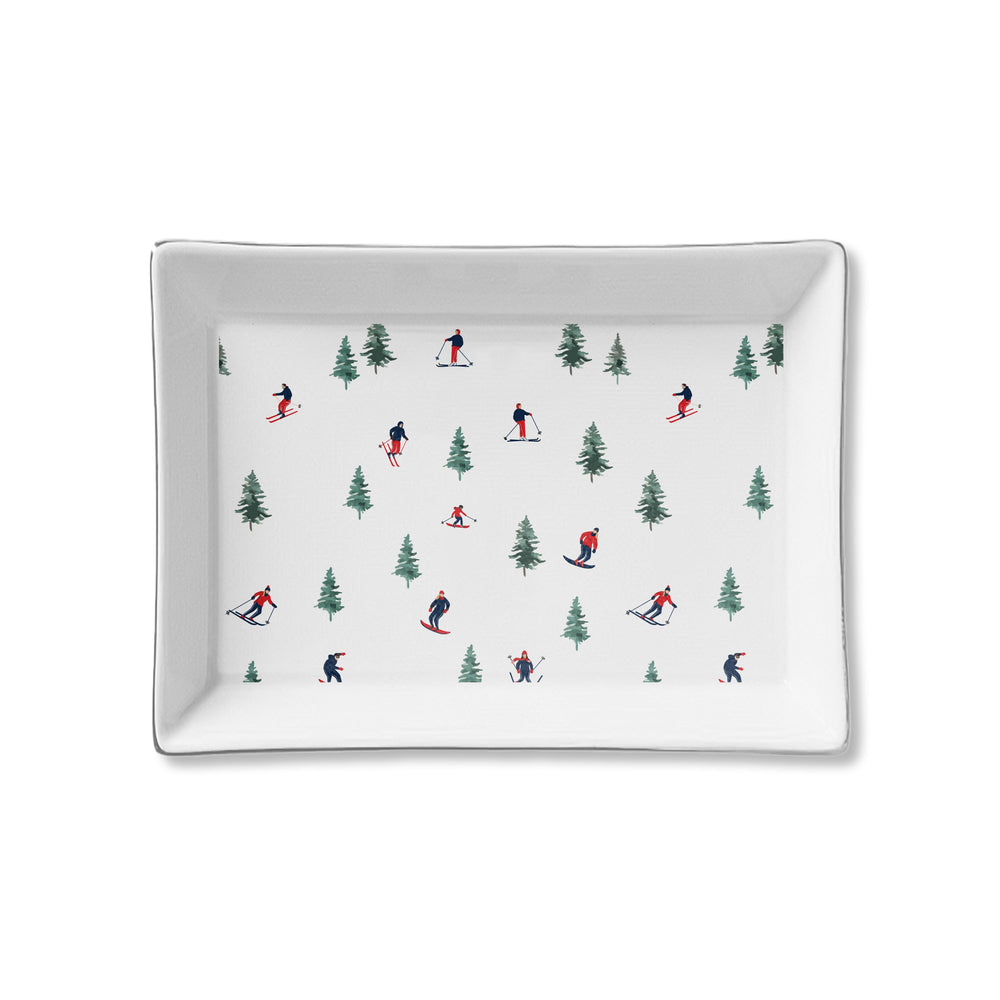 Ceramic Tray - Skiers Tree