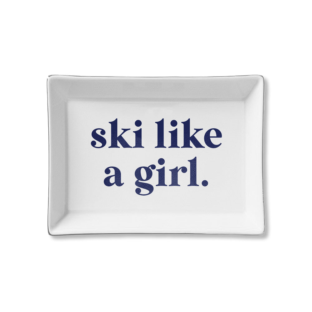 Ceramic Tray - Ski Like a Girl