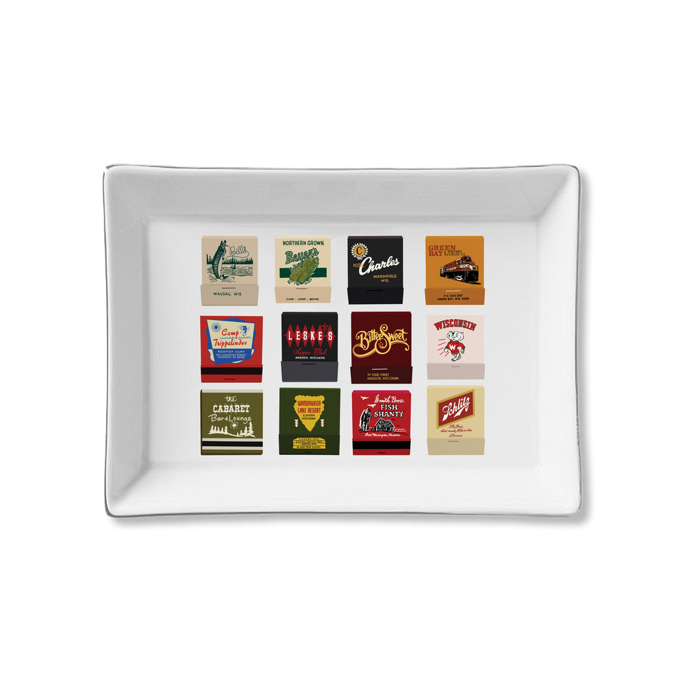 Ceramic Tray - Wisconson Matchbooks
