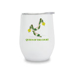 Wine Tumblers - Queen of the Court - Pickleball